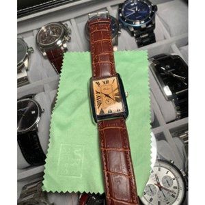 Retro Vintage Square Quartz Analog Watch